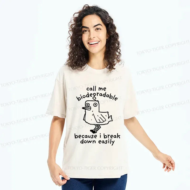 emotionally broken duck funny t-shirt