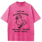 emotionally broken duck funny t-shirt