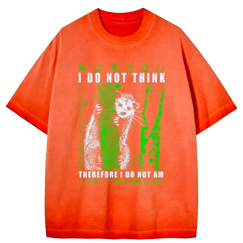 Kyoto-Lion Stupid Possum Japan Gradient Washed T-Shirt