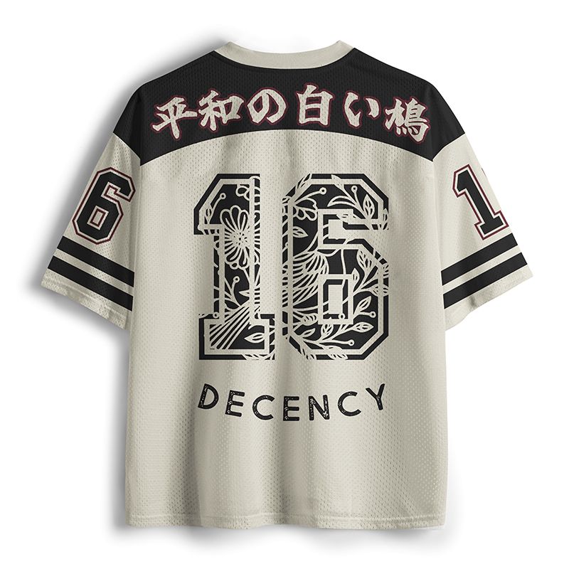 Trendy Kyoto Lion Mesh Jersey