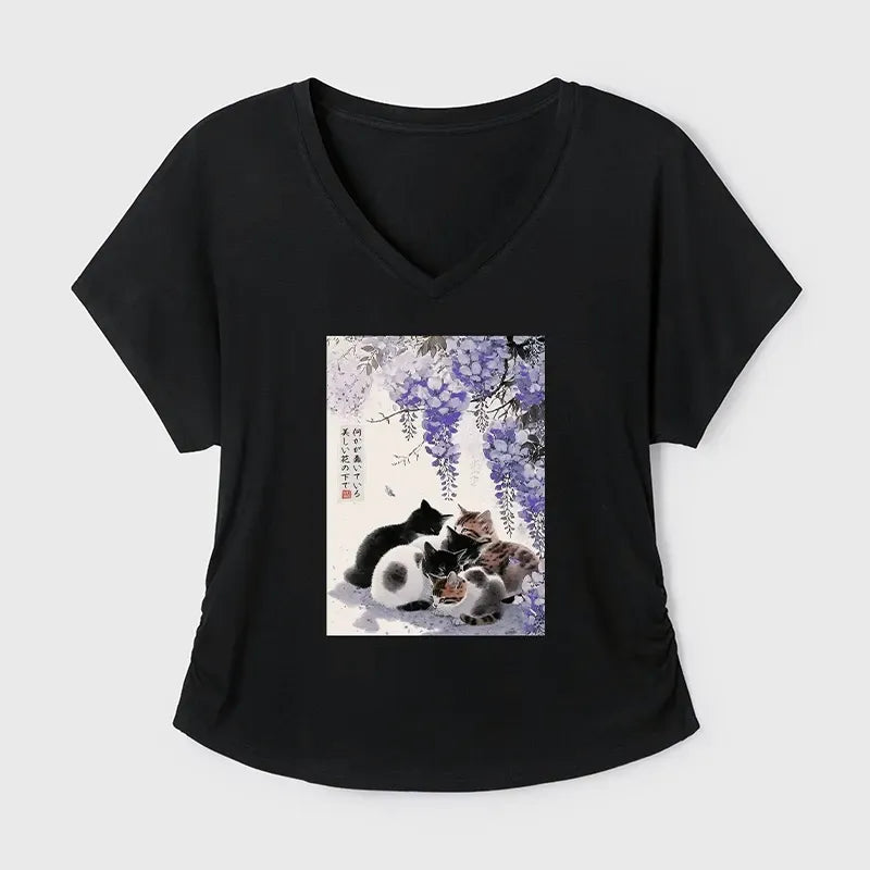 Comfortable Modal Dolman Sleeve T-Shirt for Women