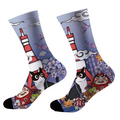 Kyoto-Lion Tokyo Tower Landscape With Cat Socks