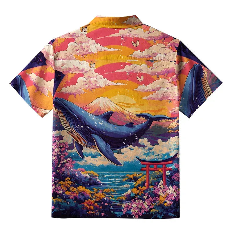 Limited Edition Ukiyo-e Aloha Shirt for Summer
