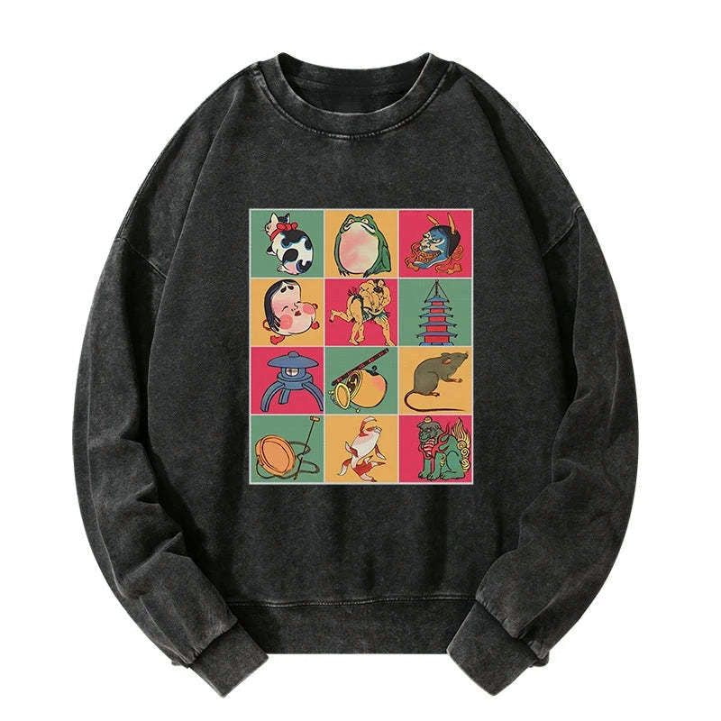 kyoto lion japanese sweatshirt on sale