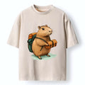Watercolor Capybara Japan T-Shirt Free Shipping