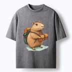 Watercolor Capybara Japan T-Shirt Free Shipping