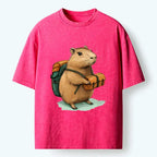 Kyoto-Lion Traveling Capybara T-Shirt Best Seller