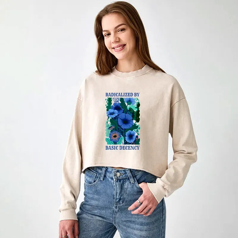 Pure Radicalism Vintage Crop Top for Women