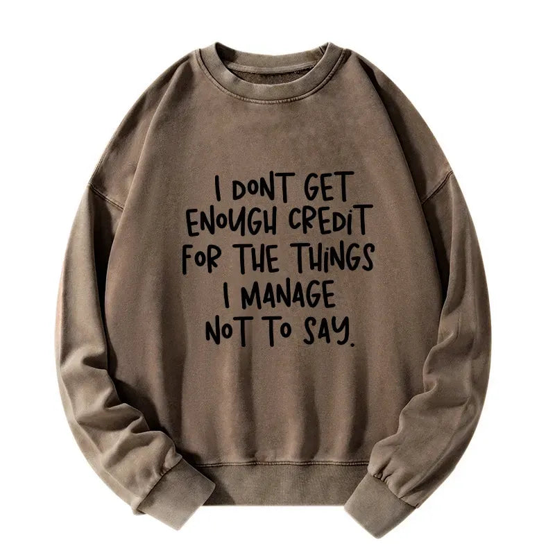 Japanese Washed Sweatshirt Free Shipping
