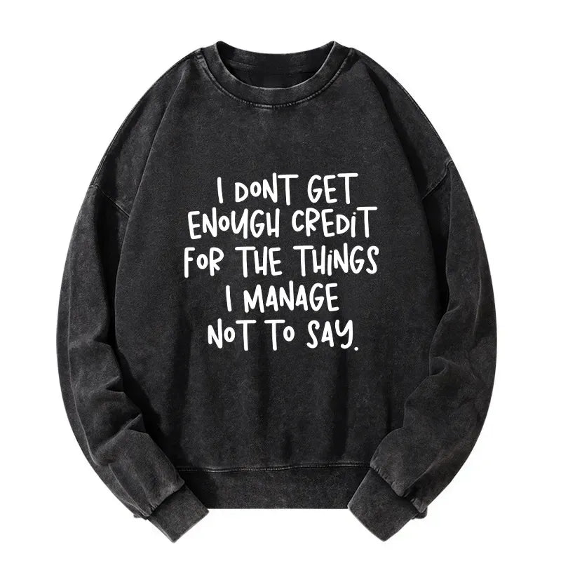 Japanese Washed Sweatshirt Free Shipping