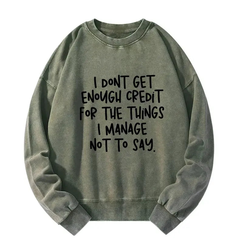 Japanese Washed Sweatshirt Free Shipping