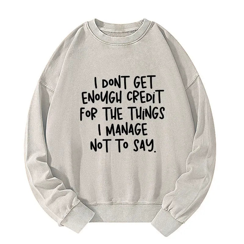 Japanese Washed Sweatshirt Free Shipping