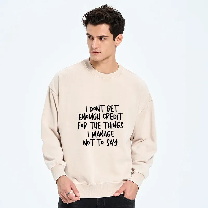 Kyoto-Lion Saying No Is A Superpower Washed Sweatshirt