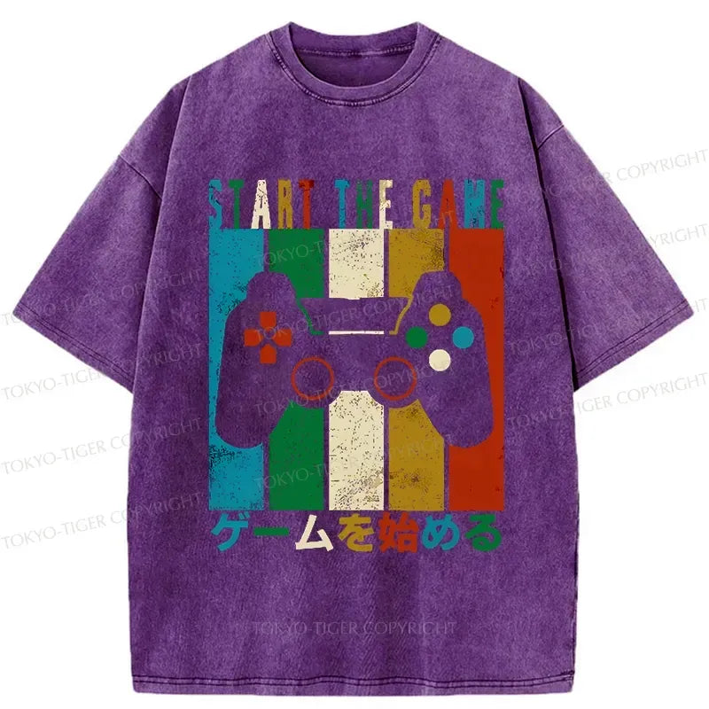 Kyoto-Lion Start The Game Washed T-Shirt