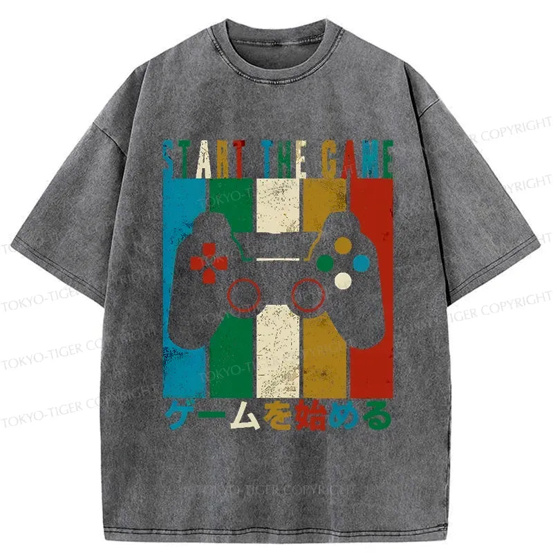 Japanese washed t-shirt for men