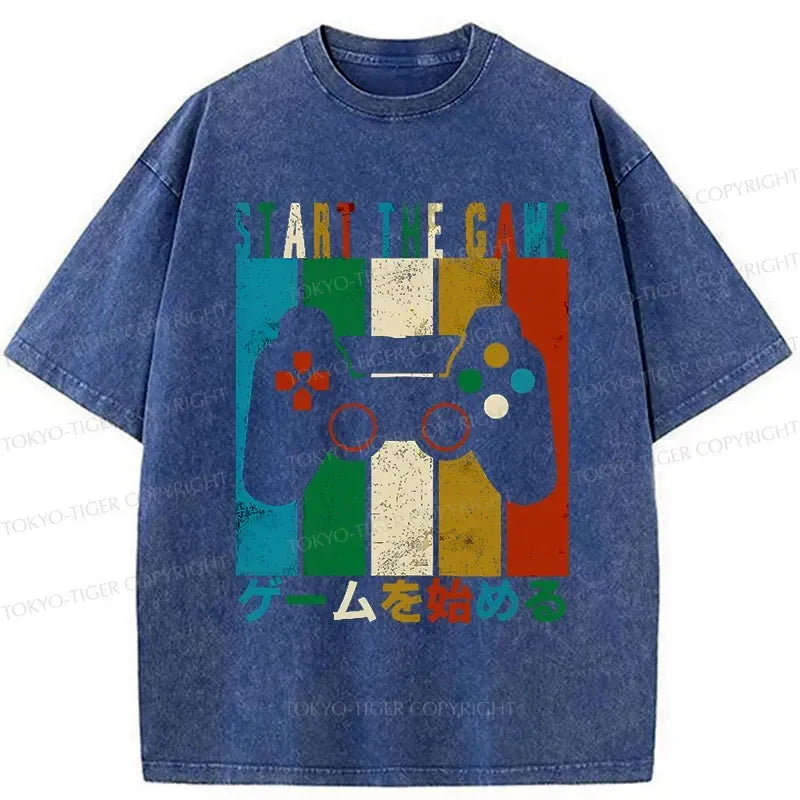 Kyoto-Lion Start The Game Washed T-Shirt