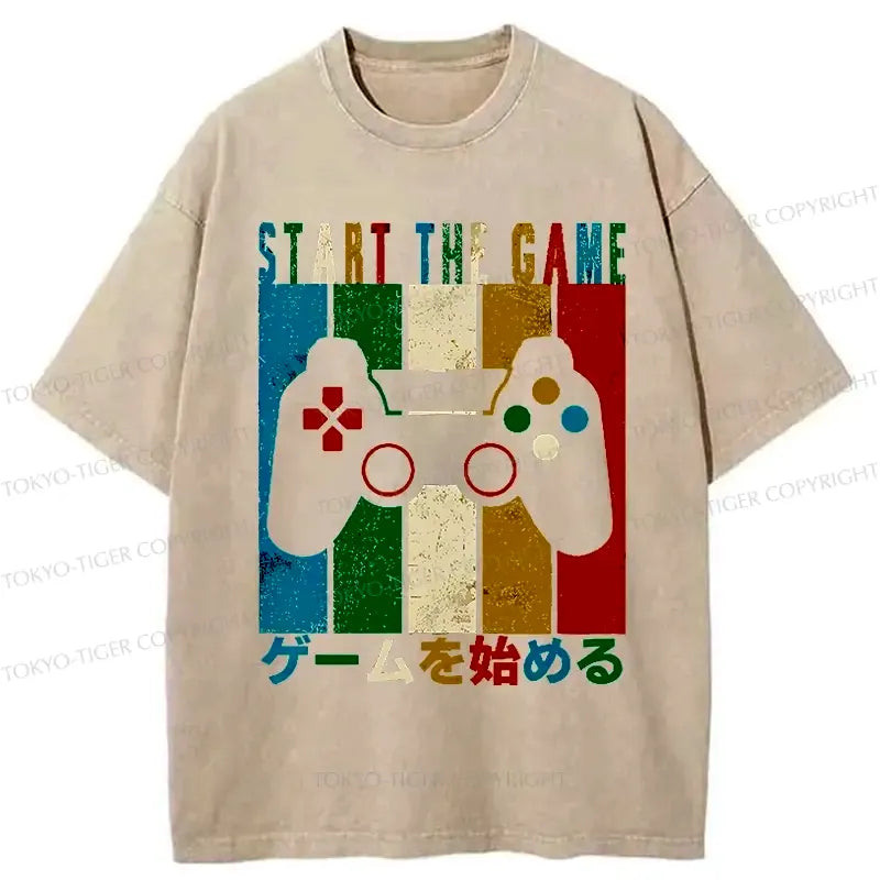 Kyoto-Lion Start The Game Washed T-Shirt