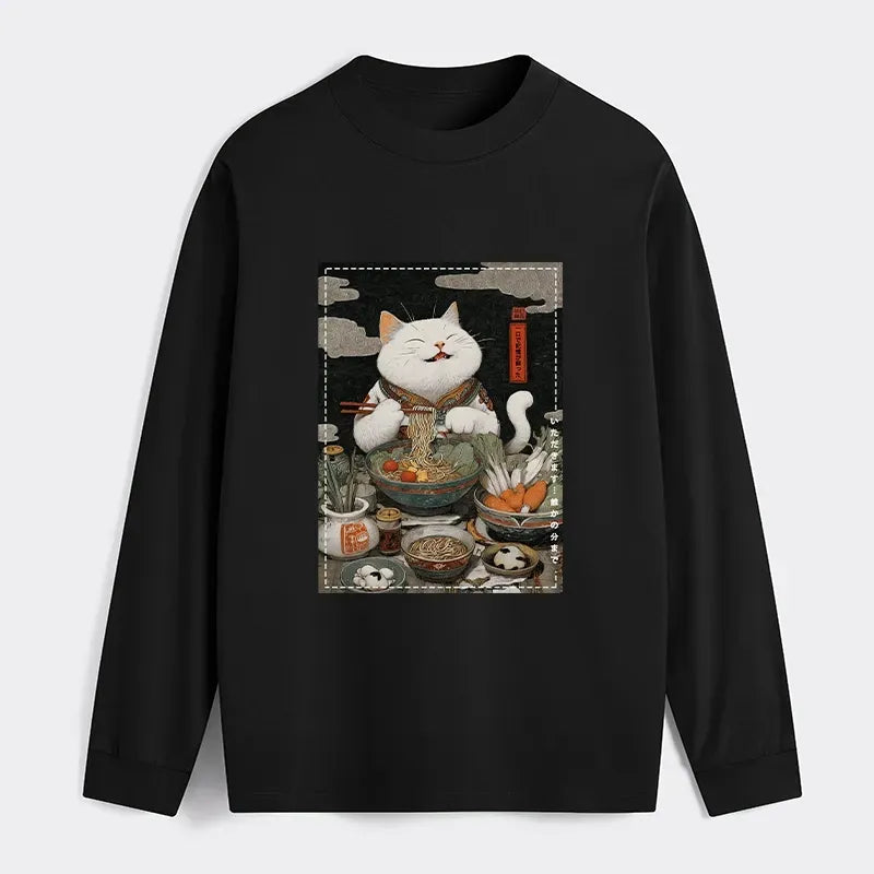 Japanese Cat Long Sleeve T-Shirt