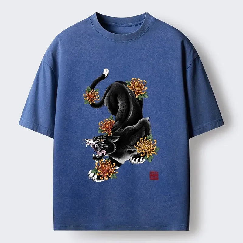 Japanese Cat T-Shirt for Daily Wear