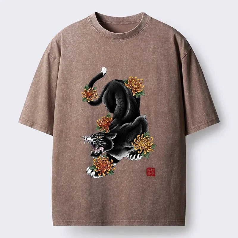 Japanese Cat T-Shirt for Daily Wear