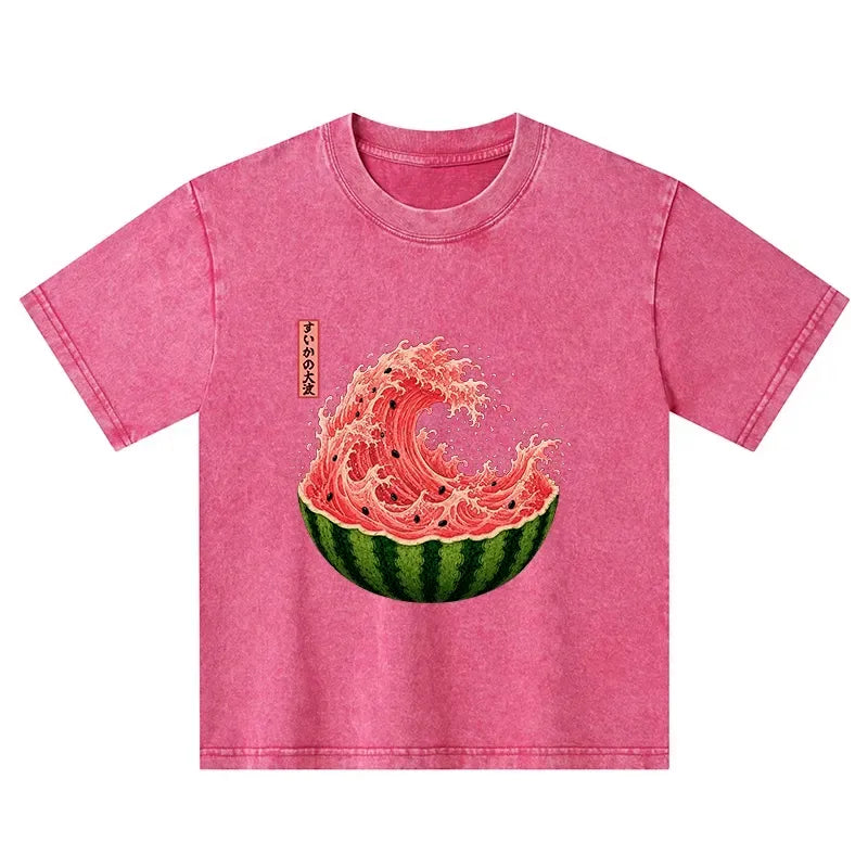 Japanese Ukiyo-e Art T-Shirt for Kids