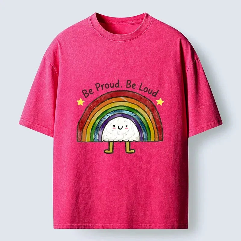Kyoto-Lion Washed T-Shirt for Daily Wear