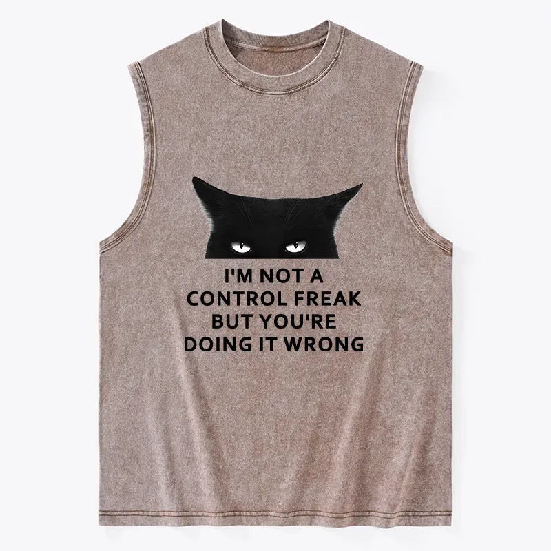 control freak unisex tank top gift idea