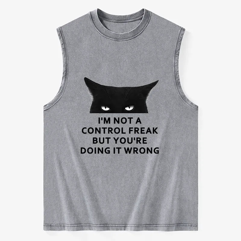control freak unisex tank top gift idea