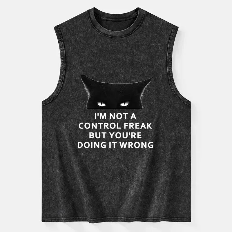 control freak unisex tank top gift idea