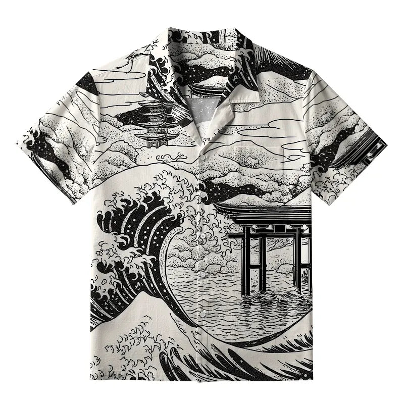 Vintage Japanese Hawaiian Shirt for Summer