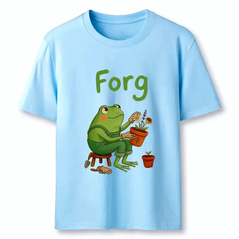 Cute Frog Gardening Meme T-Shirt for Gift