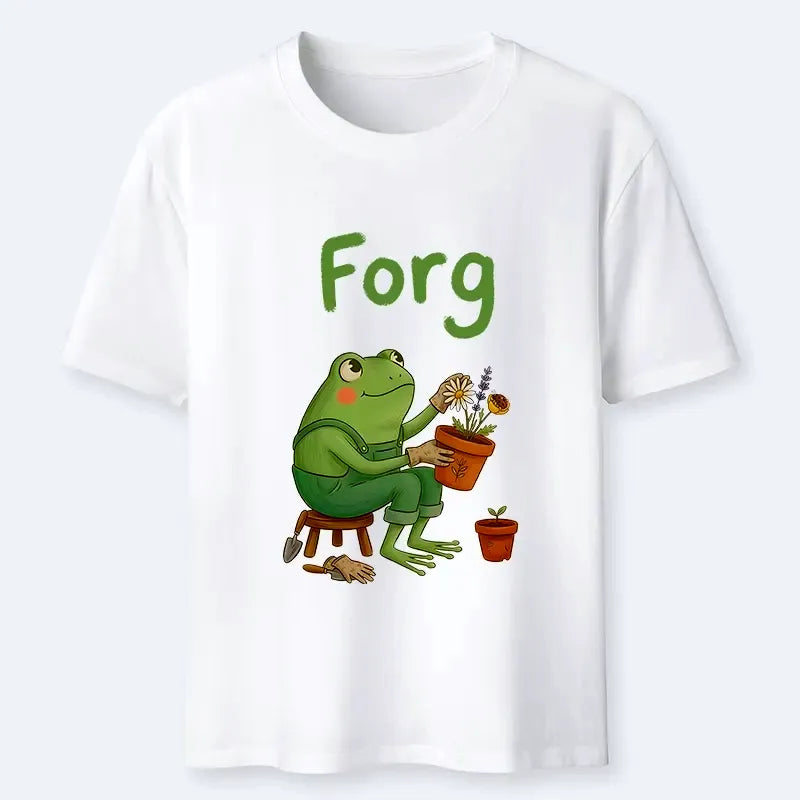 Cute Frog Gardening Meme T-Shirt for Gift