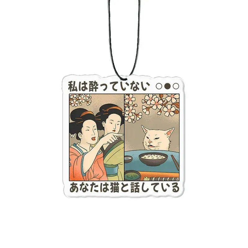 funny cat car air freshener gift idea