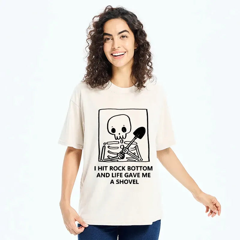 Skeleton Life Meme T-Shirt for Daily Wear