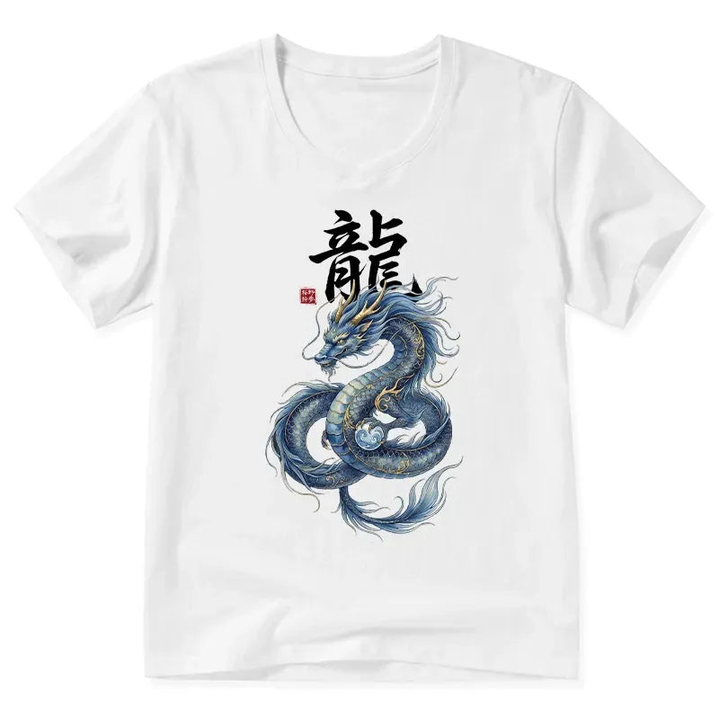 Japanese Dragon V-Neck Gift Idea