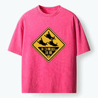 Vintage Washed Cat T-Shirt Trendy Style