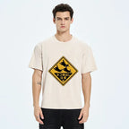Vintage Washed Cat T-Shirt Trendy Style