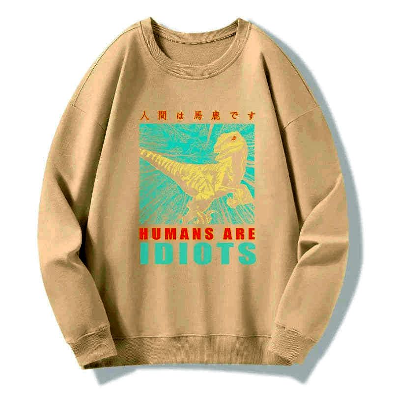Kyoto-Lion Mocking Dinosaurs Japanese Sweatshirt