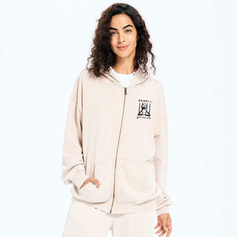 Best seller Japanese lion zip hoodie