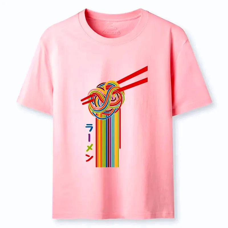 Colorful Japanese Noodle T-Shirt Trendy
