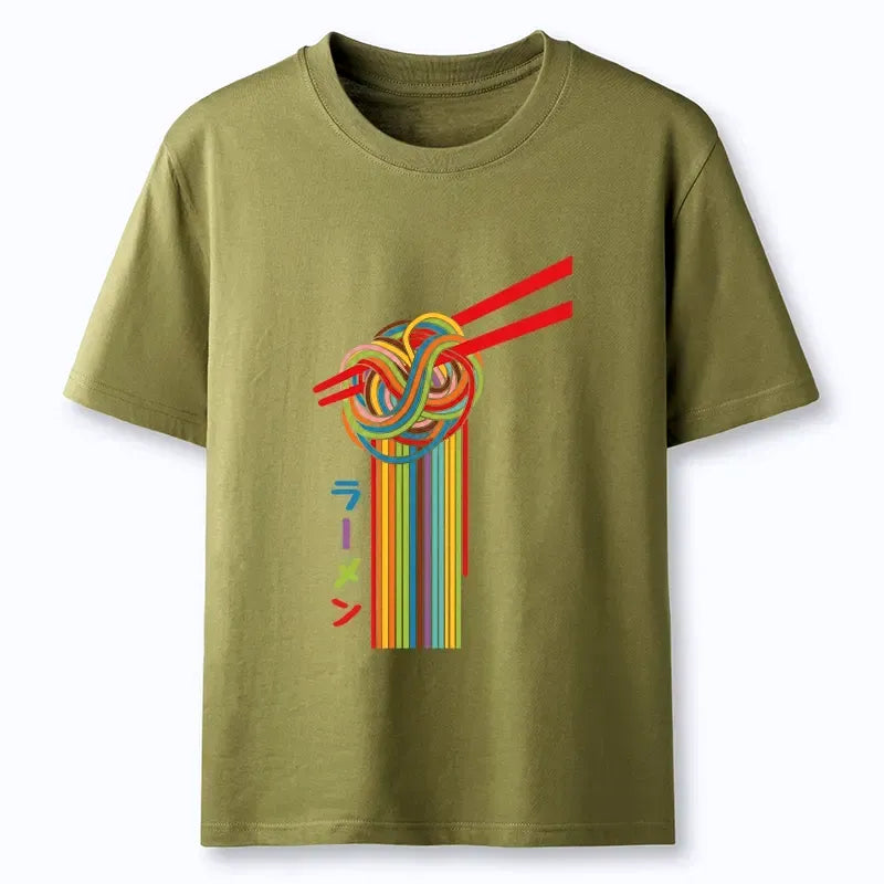 Kyoto Lion Red Chopsticks Tee for Daily Wear