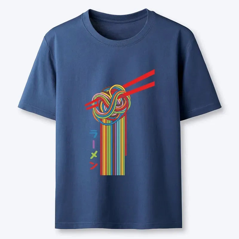 Kyoto Lion Red Chopsticks Tee for Daily Wear
