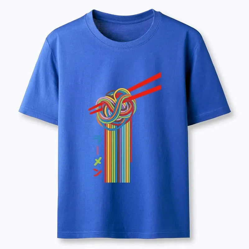 Kyoto Lion Red Chopsticks Tee for Daily Wear