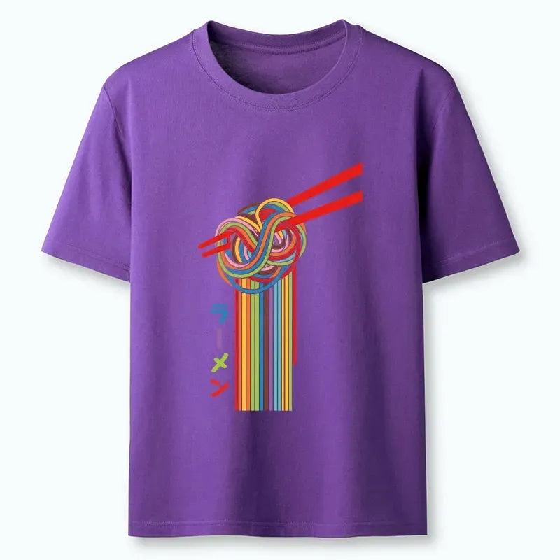 Colorful Japanese Noodle T-Shirt Trendy