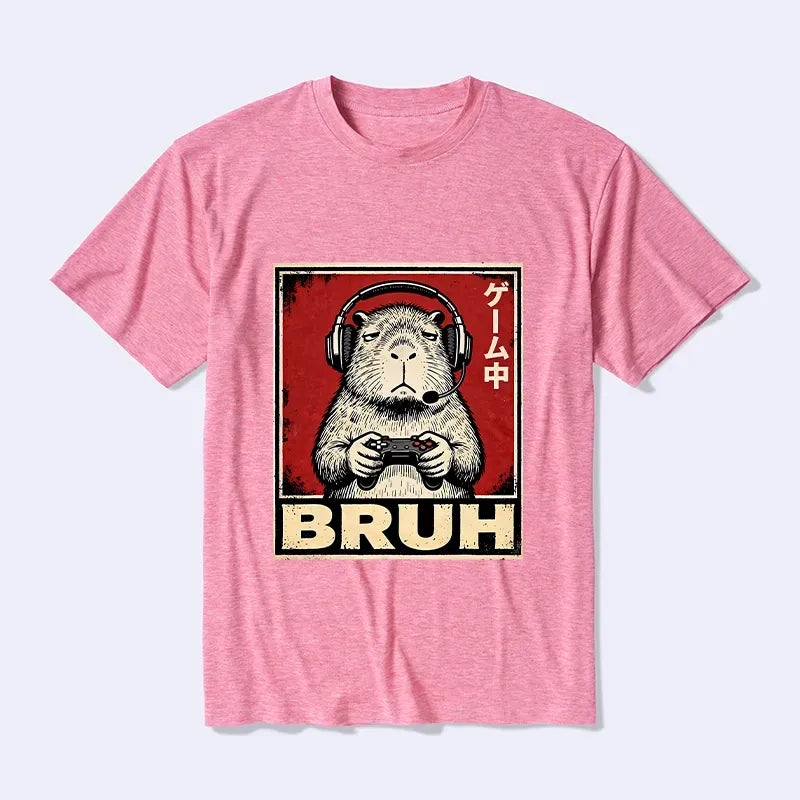 japanese capybara tee for gamers
