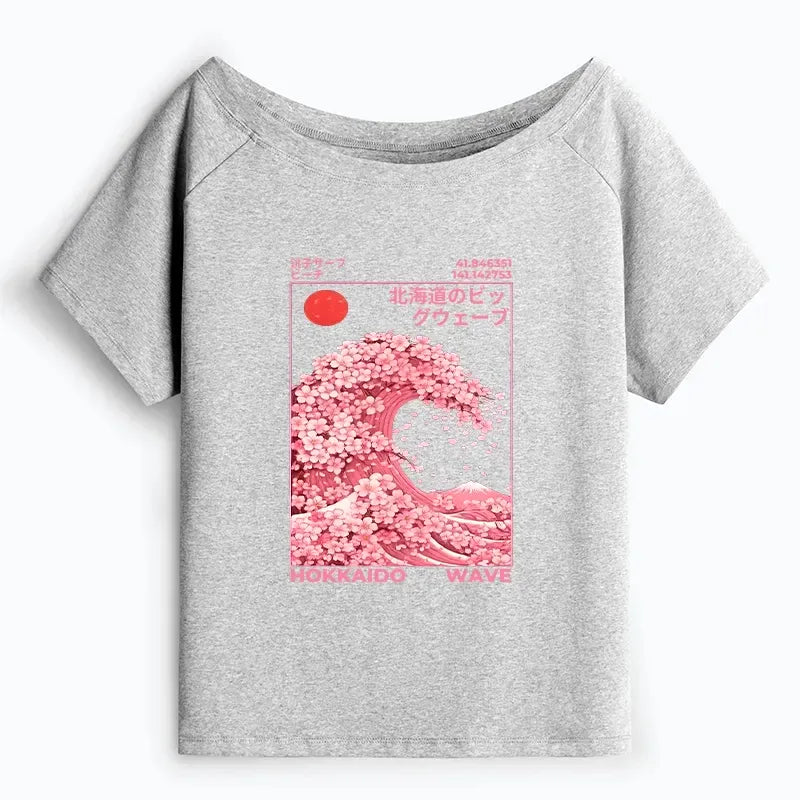 Trendy Sakura T-Shirt for Summer Vacation