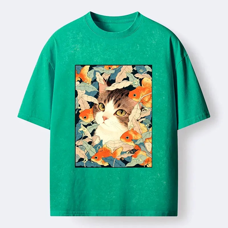 Vintage Goldfish Washed T-Shirt On Sale
