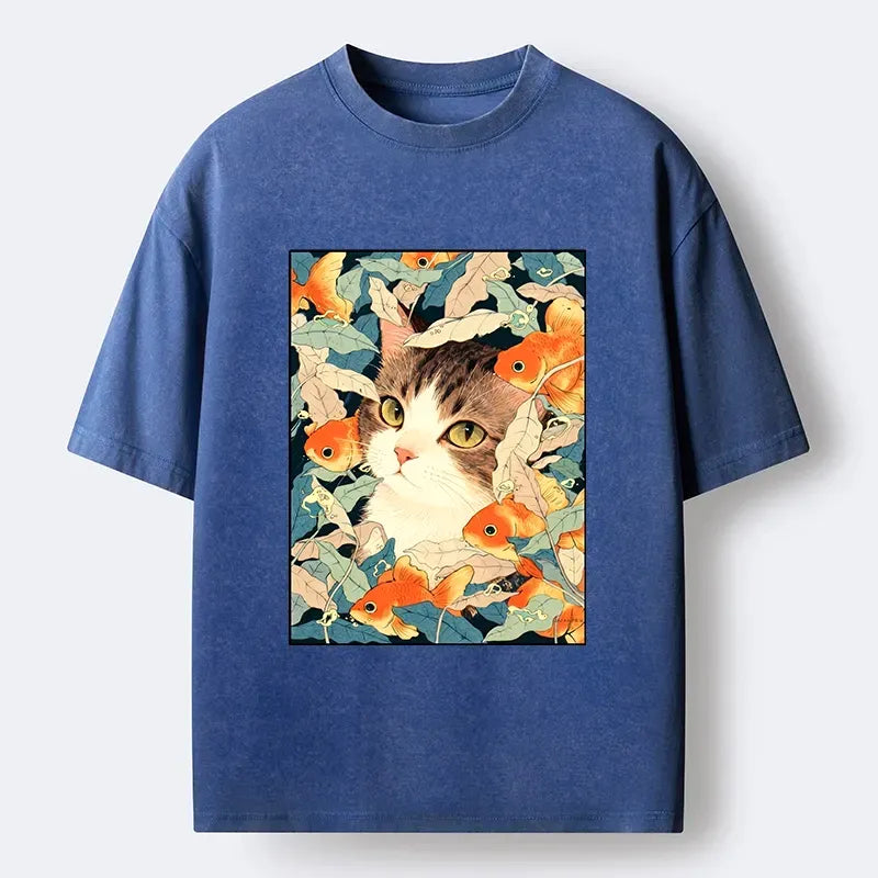 Vintage Goldfish Washed T-Shirt On Sale