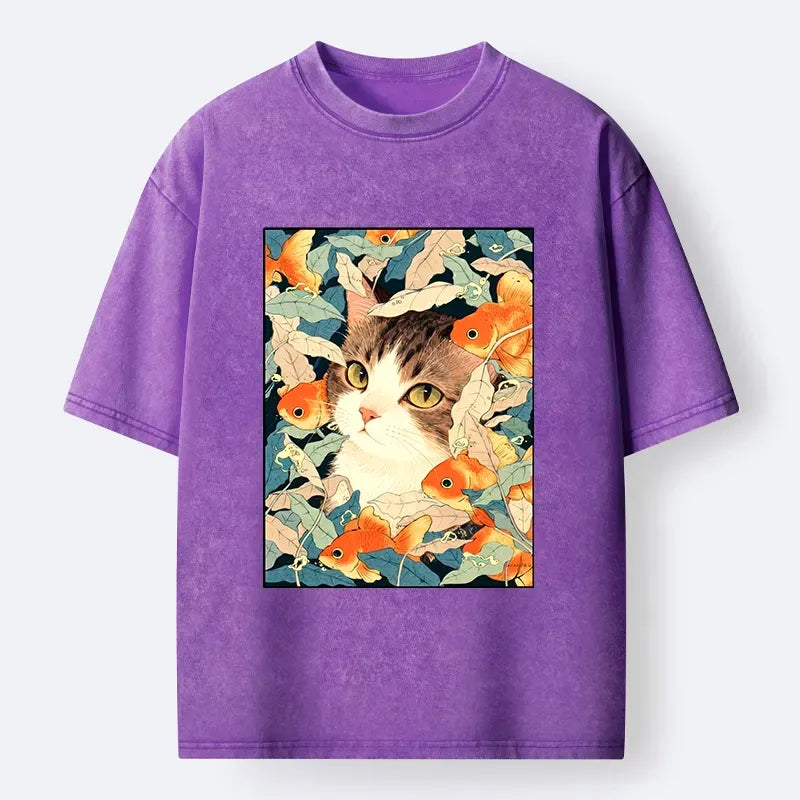 Vintage Goldfish Washed T-Shirt On Sale