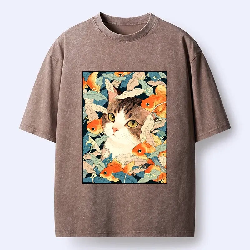 Vintage Goldfish Washed T-Shirt On Sale
